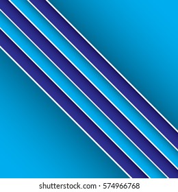 A set of blue abstract vector stripes. This unique background would be suitable for use as wrapping paper or as a textile pattern.