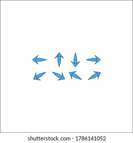 Set blue arrows in different directions