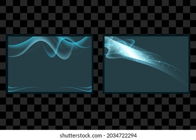 Set of blue background isolated vector with shine glow effect. can use for poster, banner, flyer, pamphlet, leaflet, brochure, catalog, web, site, website, presentation, book cover backgrounds