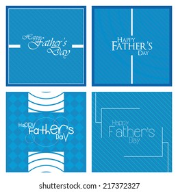 a set of blue backgrounds with text for father's day