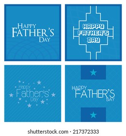 a set of blue backgrounds with text for father's day