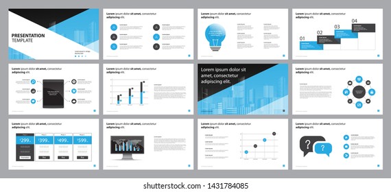 Business Presentation Backgrounds Design Template Page Stock Vector ...