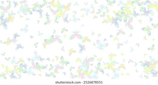 set of blue butterflies isolated on white background colorful buterfly vector hand drawn design