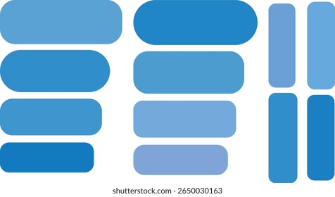set of blue buttons et of blue buttons	