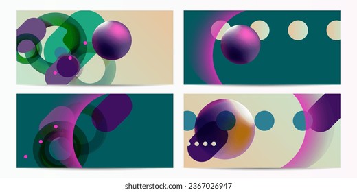Indique el azul oscuro Resumen 3D Futurista fondos de abstracción del surrealismo holográfico. Paletas de color de caramelo gráfico colores líneas formas y formas redondeadas