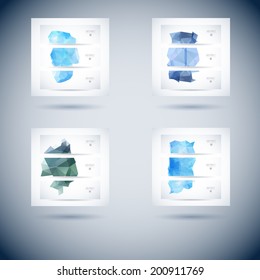 set blue footer design header banner vector series of vector fashionable flag with triangles set blue footer design header banner vector line water group abstract background scene technology stack rig