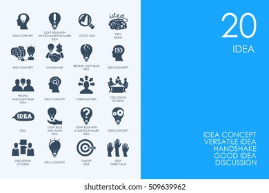 Set of BLUE HAMSTER Library idea icons