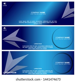a set blue light background. Design for abstract background, banner, backdrop, flyer, poster. vector illustration
