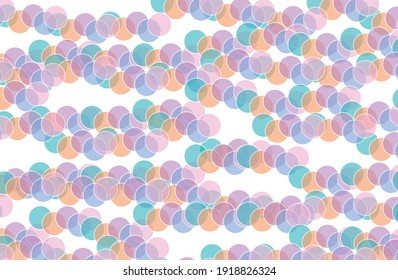 conjunto de círculos azules y rosas sobre fondo blanco