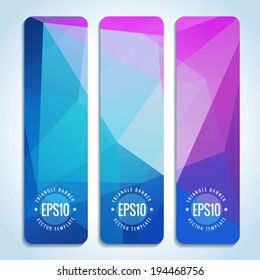 Set von blauen rosa Website-Banner-Vorlagen