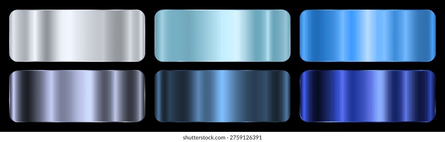 Un conjunto Gradientes azules