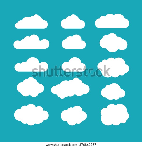 青い空のセット 雲 雲のアイコン 雲の形 異なる雲のセット 雲のアイコン 形状 ラベル シンボルのコレクションです グラフィックエレメントのベクター画像 ロゴ ウェブ 印刷用のベクター画像デザインエレメント のベクター画像素材 ロイヤリティ フリー