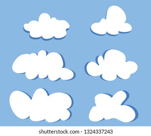 set blue sky on blue background.