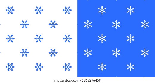 Set von blauen Schneeflocken. 3d-realistische Icon-Set, Weihnachten, Neujahrsdekorationen für Werbeaktionen und Werbung