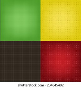Set of blueprint graphing paper grid background vector EPS10 format in different line styles and colors