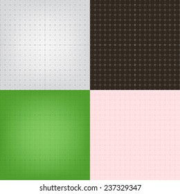 Set of blueprint graphing paper grid background vector EPS10 format in different line styles and colors