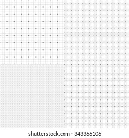 Set of blueprint graphing paper grid background vector EPS10 format in different line styles