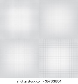 Set Of Blueprint Graphing Paper Grid Background Vector EPS10 Format In Different Line Styles