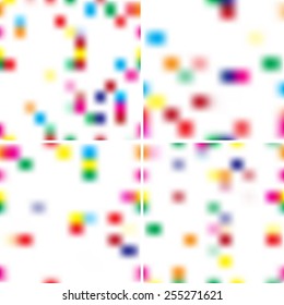 Set of blurry backgrounds - Colorful spots 