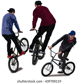 Set Of BMX Bikers