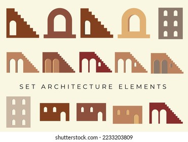 set boho home architecture aesthetic elements