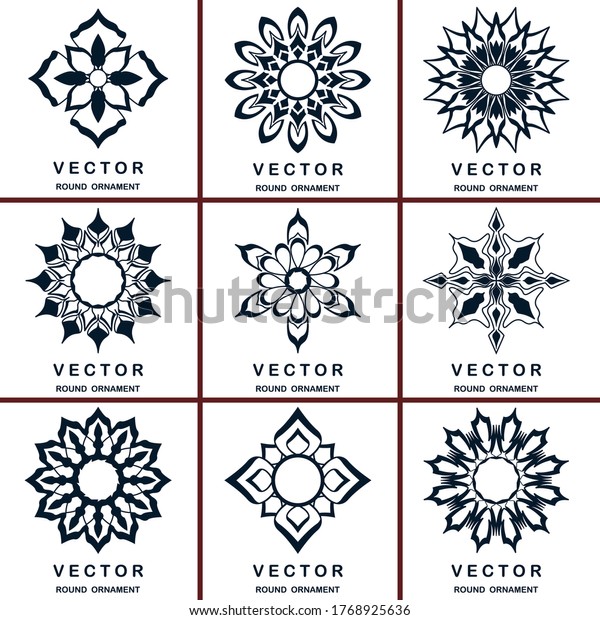 set of boho style symbol ornaments, Free\
Vector\
Decoration.\
suitable for decoration, signs / symbols,\
luxury product packaging\
etc.