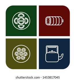 Set of boil icons such as Dumpling, Boiled, Kettle , boil