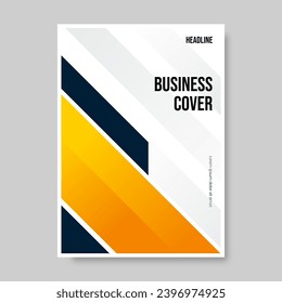 Set of book cover brochure designs in geometric style. Vector illustration.
