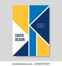 Set von Buchcover-Broschüren Designs im geometrischen Stil. Vektorgrafik.