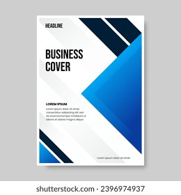 Set of book cover brochure designs in geometric style. Vector illustration.