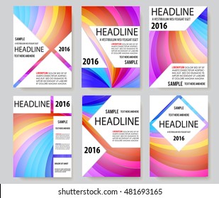 set book cover presentation abstract geometric background