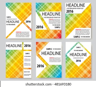 set book cover presentation abstract geometric background