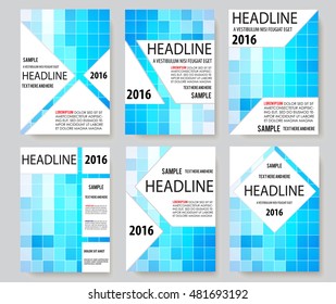 set book cover presentation abstract geometric background