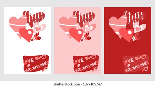 Set Book Cover - Valentine's Edition - Love Story in Valentine's Day