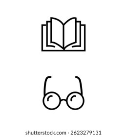 set of book icon design illustration