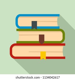 Set of book icon. Flat illustration of set of book vector icon for web design