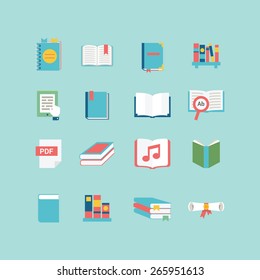 A Set of Book Icons