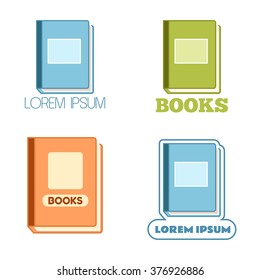 Set of book icons