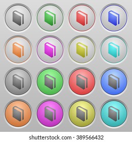 Set of book plastic sunk spherical buttons.