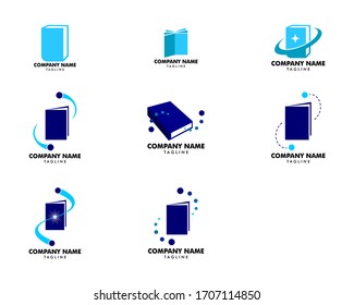 Set of Book store logo icon vector template