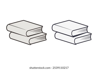 a set of book vector art