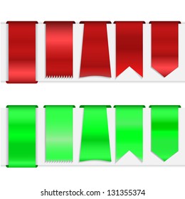 Set of bookmarks (banners, tags, ribbons, label) for your design or web site