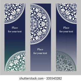Set bookmarks with exquisite ornamentation