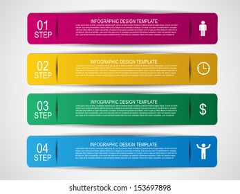 Set of bookmarks, stickers, labels, tags