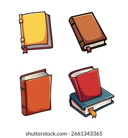 Conjunto de libros y conjunto de libros en 3D