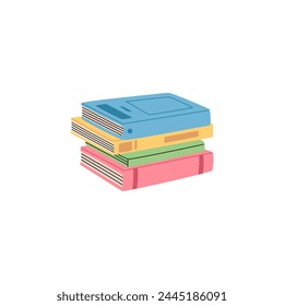 juego de libros con cubierta de colores