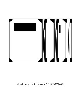 Set of books education isolated cartoon vector illustration graphic design
