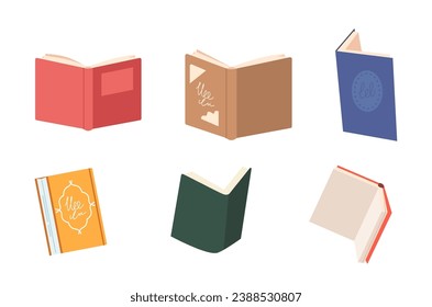 Set of Books, Offering Knowledge, Entertainment, And Inspiration. They Hold Stories, Facts, And Imagination