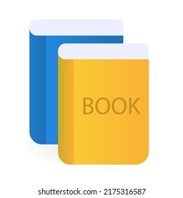 Conjunto de libros sobre un fondo blanco. Ilustración del vector