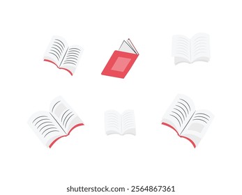 Set of Books sketch. Education, school concept. Vintage vector illustration. Books Sketch Vector Set | Vintage Education and School Concept Illustrations